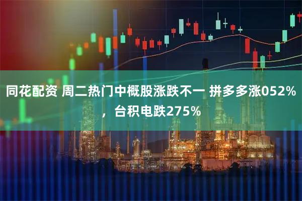 同花配资 周二热门中概股涨跌不一 拼多多涨052%，台积电跌275%